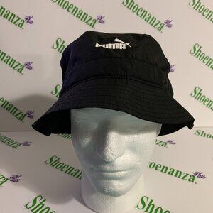 PUMA Bucket Hat Evercat Nylon Adjustable Toggle Bungee Black Men Women One Size